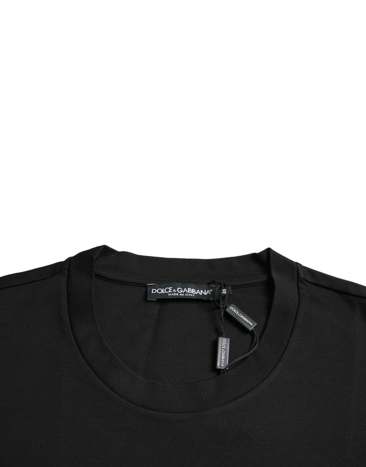 Dolce &amp; Gabbana Black With Love Always Crew Neck Top T-shirt by Dolce &amp; Gabbana outlet now on sale
