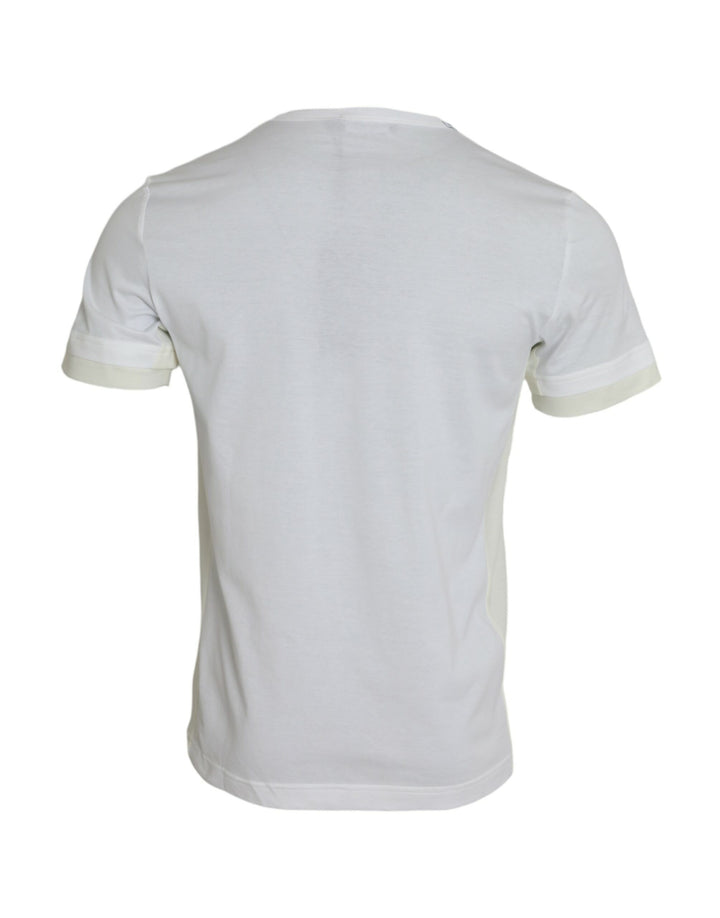 Dolce &amp; Gabbana White Cotton Pocket Short Sleeves T-shirt by Dolce &amp; Gabbana outlet now on sale