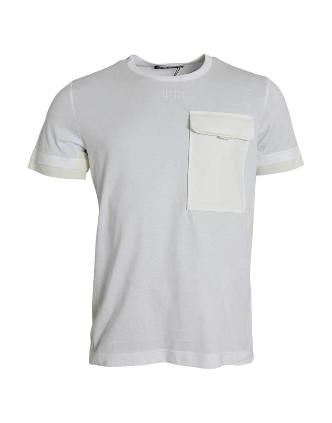 Dolce &amp; Gabbana White Cotton Pocket Short Sleeves T-shirt by Dolce &amp; Gabbana outlet now on sale