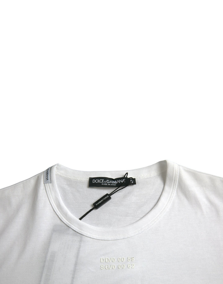 Dolce &amp; Gabbana White Cotton Pocket Short Sleeves T-shirt by Dolce &amp; Gabbana outlet now on sale