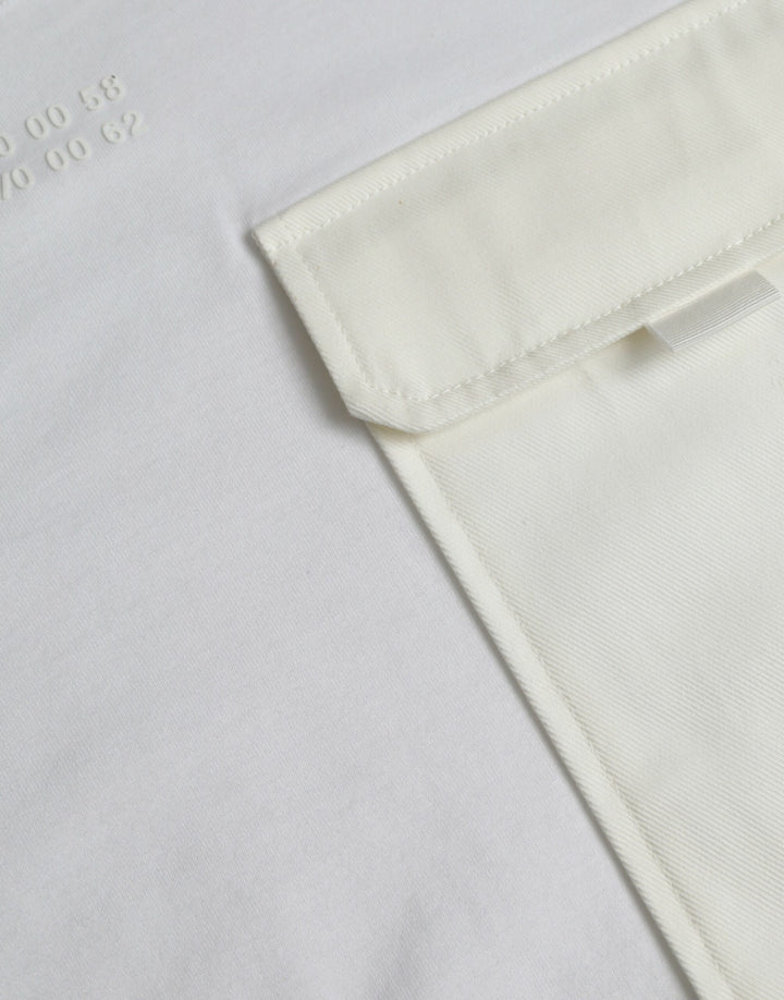 Dolce &amp; Gabbana White Cotton Pocket Short Sleeves T-shirt by Dolce &amp; Gabbana outlet now on sale