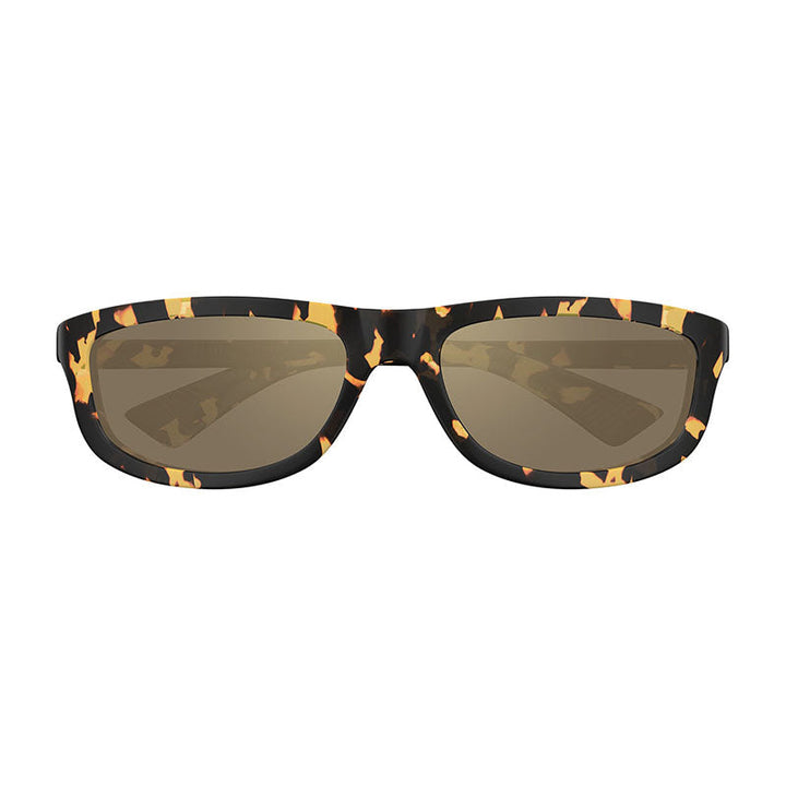 Bottega Veneta Sunglasses Cat Eye Full Rim, Shiny Spotted Havana Frame and Brown with Bronze Mirror Lens BV1327S002