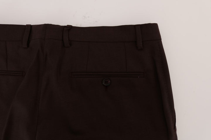 Dolce &amp; Gabbana Sample Sale Dolce &amp; Gabbana Purple Wool Stretch Formal Pants - | Designer outlet