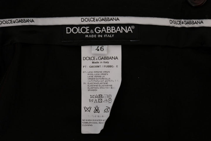 Dolce &amp; Gabbana Sample Sale Dolce &amp; Gabbana Purple Wool Stretch Formal Pants - | Designer outlet