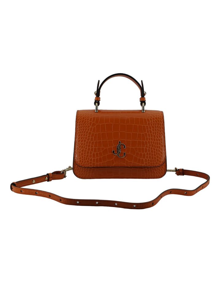 Jimmy Choo - Jimmy Choo Orange Leather Top Handle and Shoulder Bag - 196176862303 - Ask Me Wear