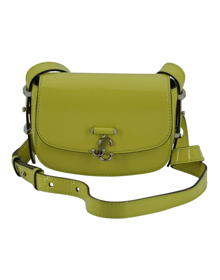 Jimmy Choo - Jimmy Choo Lime Yellow Leather Small Shoulder Bag - 196176015228 - Ask Me Wear