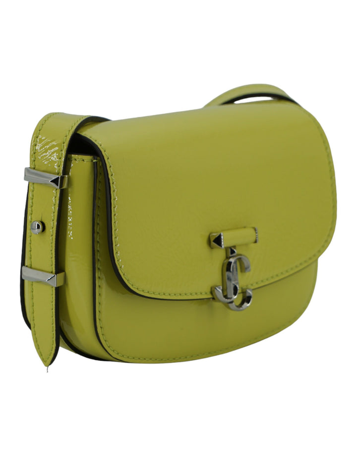 Jimmy Choo - Jimmy Choo Lime Yellow Leather Small Shoulder Bag - 196176015228 - Ask Me Wear