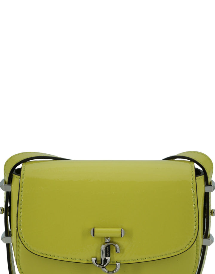 Jimmy Choo - Jimmy Choo Lime Yellow Leather Small Shoulder Bag - 196176015228 - Ask Me Wear