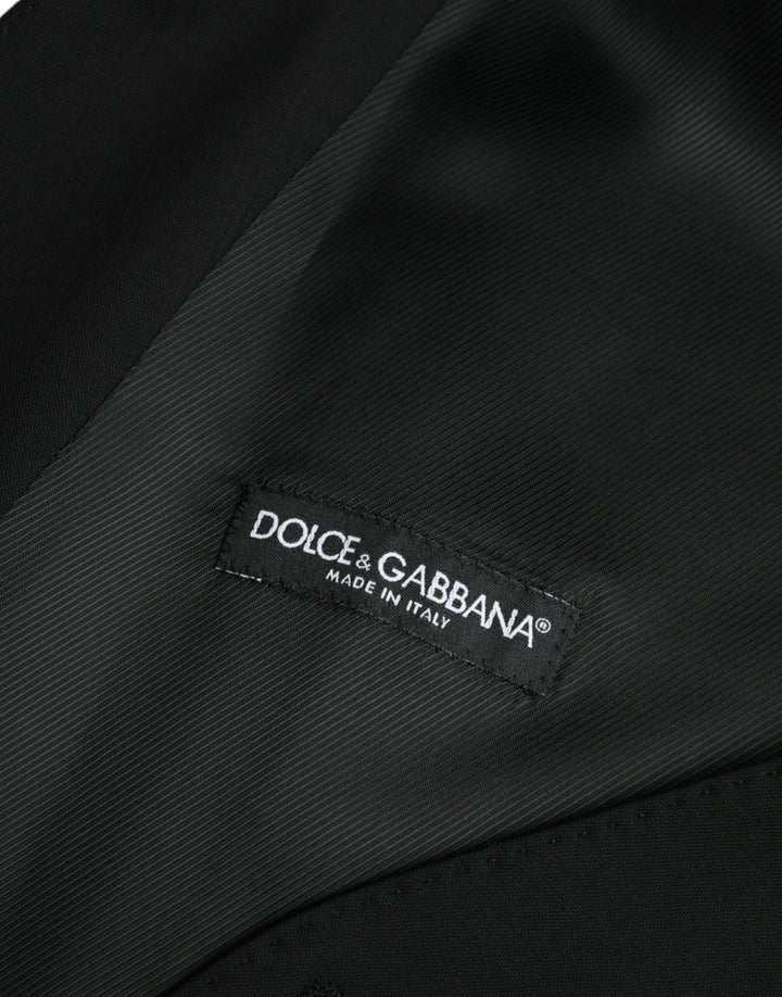 Dolce &amp; Gabbana Sample Sale Dolce &amp; Gabbana Black Wool Formal Dress Waistcoat Vest - | Designer outlet