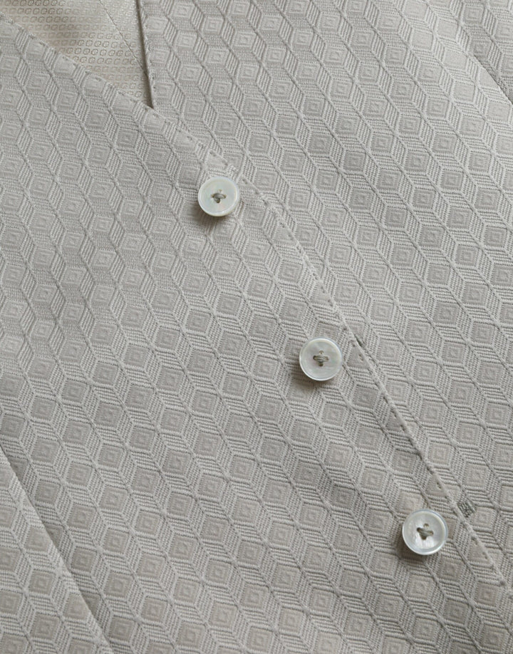 Dolce &amp; Gabbana Off White Cotton Waistcoat Dress Formal Vest by Dolce &amp; Gabbana outlet now on sale