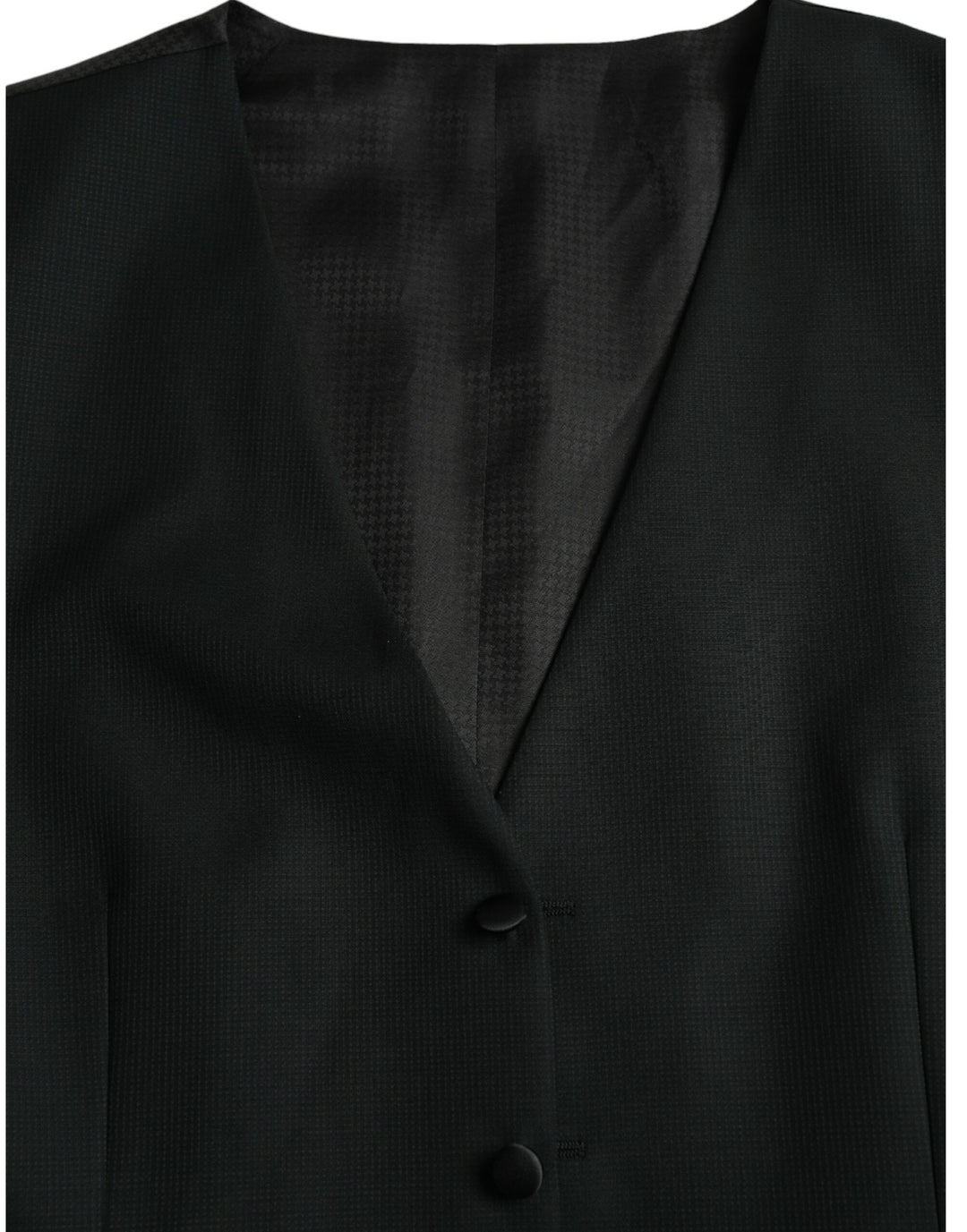 Dolce &amp; Gabbana Sample Sale Dolce &amp; Gabbana Black Wool Waistcoat Dress Formal Vest - | Designer outlet