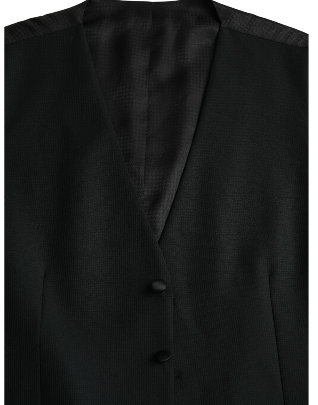 Dolce &amp; Gabbana Sample Sale Dolce &amp; Gabbana Black Wool Waistcoat Dress Formal Vest - | Designer outlet