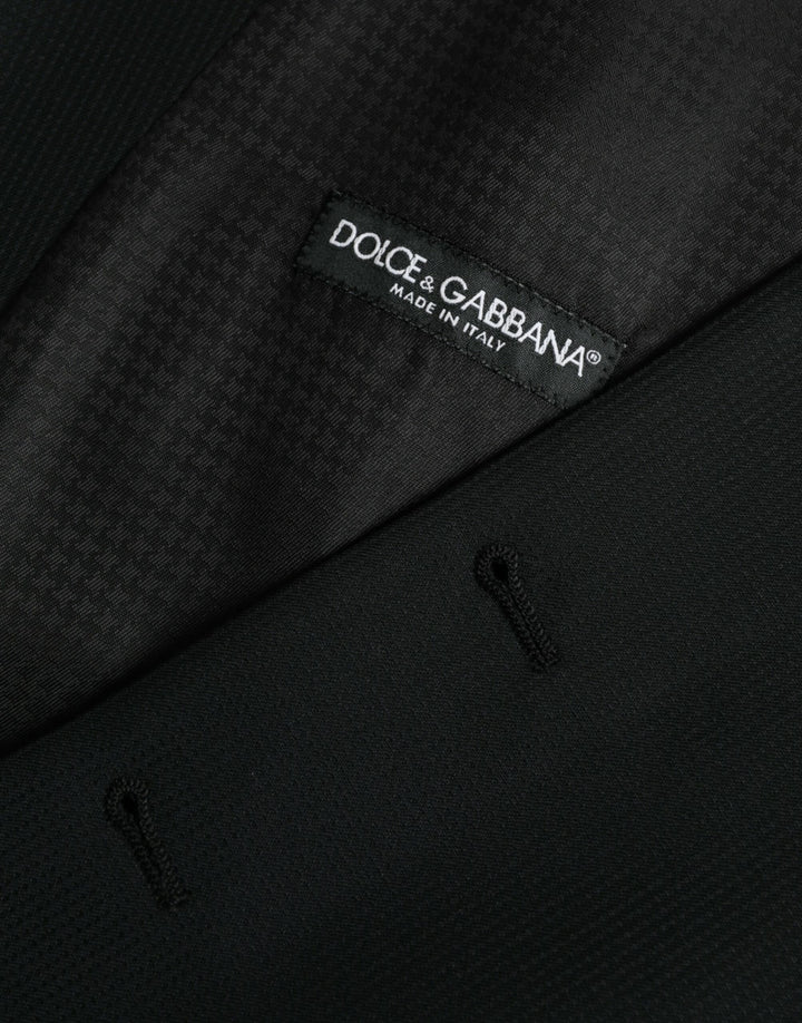 Dolce &amp; Gabbana Sample Sale Dolce &amp; Gabbana Black Wool Waistcoat Dress Formal Vest - | Designer outlet