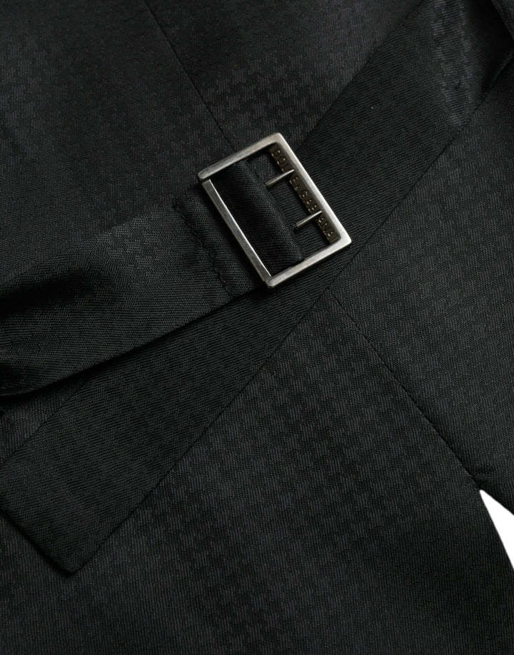 Dolce &amp; Gabbana Sample Sale Dolce &amp; Gabbana Black Wool Waistcoat Dress Formal Vest - | Designer outlet