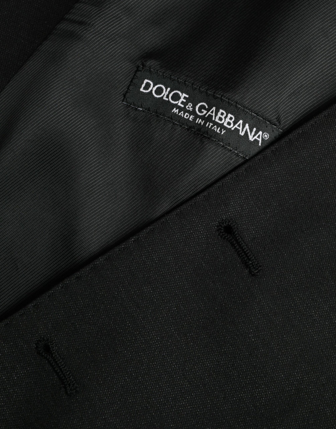Dolce &amp; Gabbana Sample Sale Dolce &amp; Gabbana Black Wool Waistcoat Dress Formal Vest - | Designer outlet