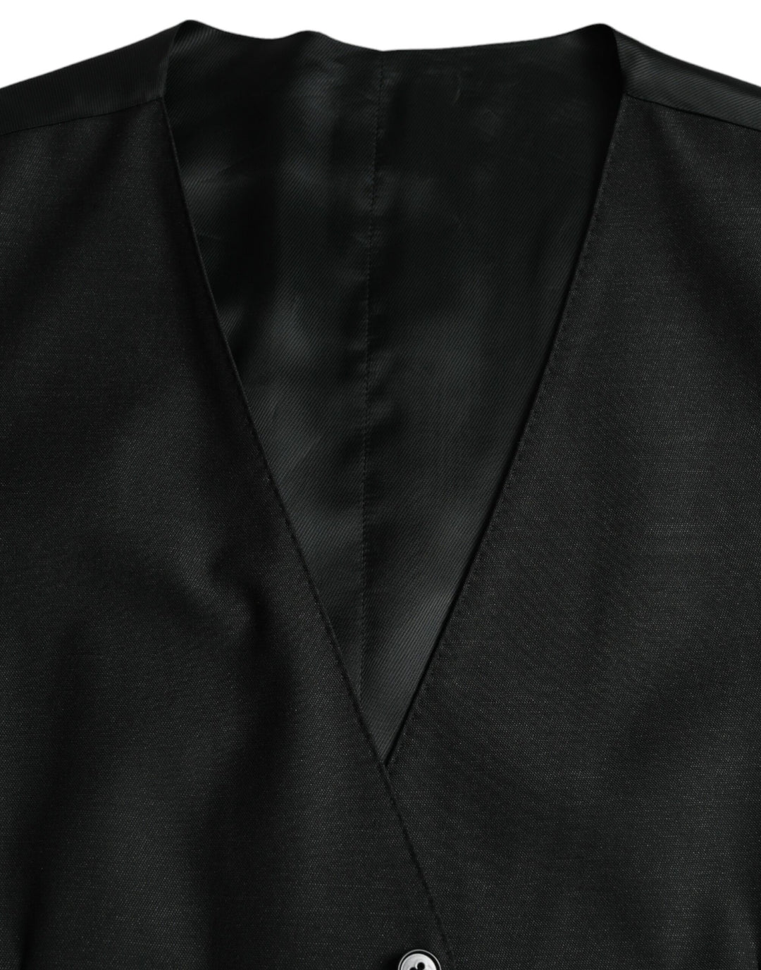 Dolce &amp; Gabbana Sample Sale Dolce &amp; Gabbana Black Wool Waistcoat Dress Formal Vest - | Designer outlet