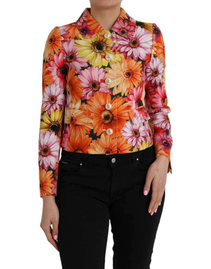 Dolce & Gabbana - Dolce & Gabbana Multicolor Floral Brocade Blazer Coat Jacket - JKT3811 - 36 - Ask Me Wear