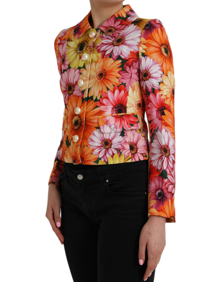 Dolce & Gabbana - Dolce & Gabbana Multicolor Floral Brocade Blazer Coat Jacket - JKT3811 - 36 - Ask Me Wear