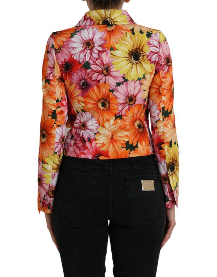 Dolce & Gabbana - Dolce & Gabbana Multicolor Floral Brocade Blazer Coat Jacket - JKT3811 - 36 - Ask Me Wear