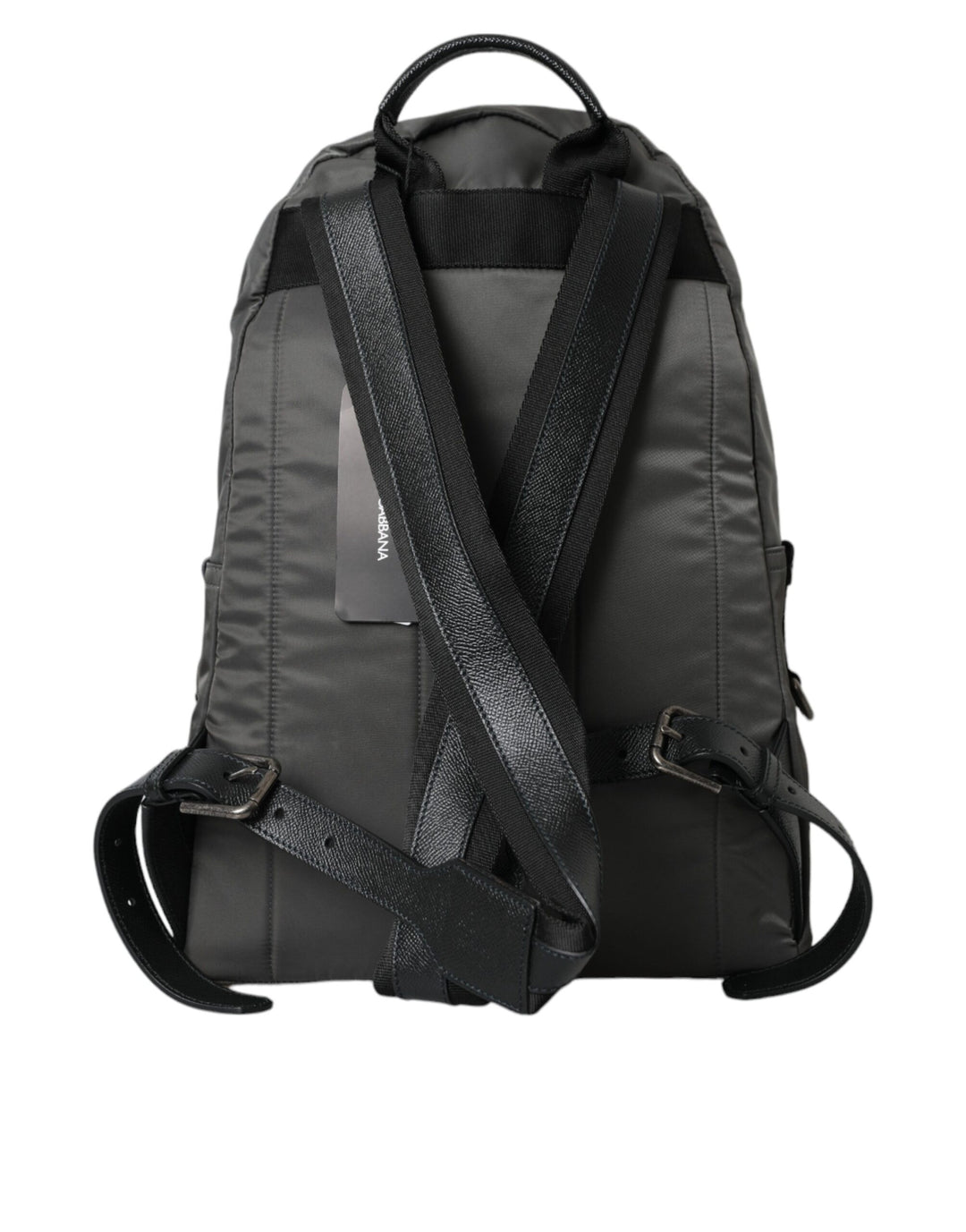 Dolce & Gabbana - Dolce & Gabbana Dark Gray Nylon #DGFamily Patch Men Backpack Bag - BAG1427 - Ask Me Wear