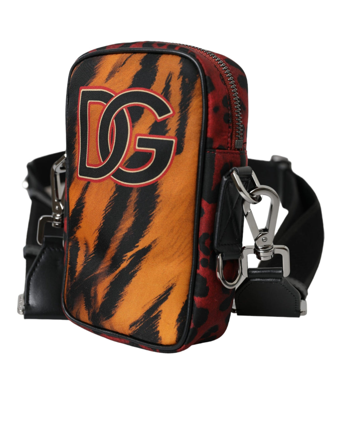 Dolce & Gabbana - Dolce & Gabbana Multicolor Tiger Print Nylon Logo Cross Body Bag - BAG1440 - Ask Me Wear