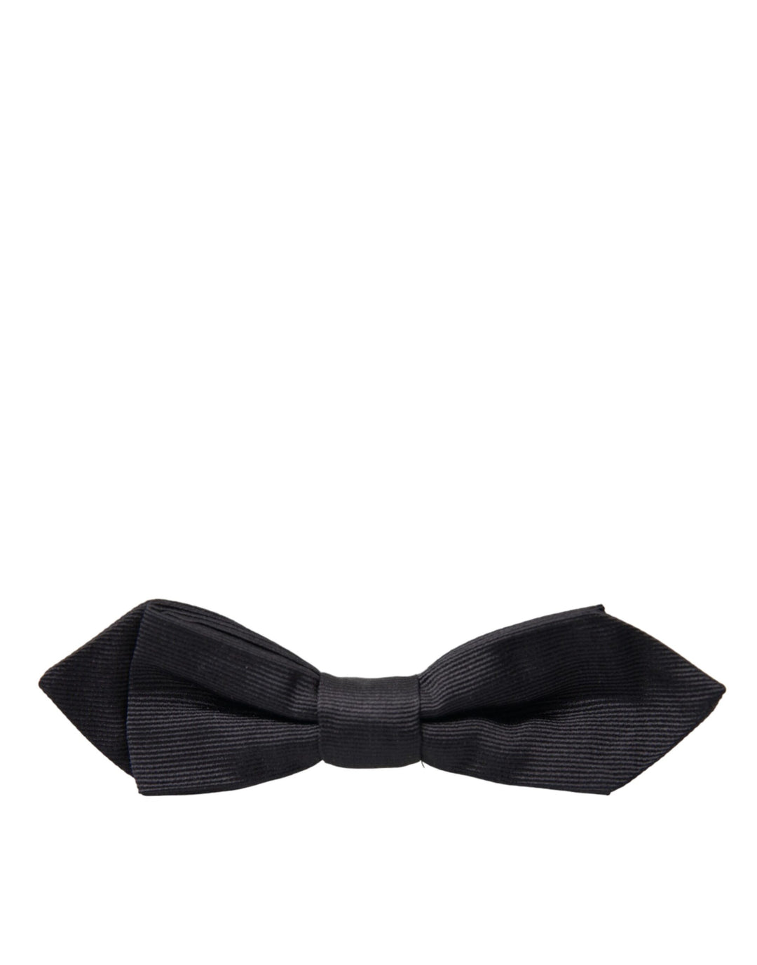 Dolce & Gabbana Black Silk Adjustable Neck Men Bow Tie