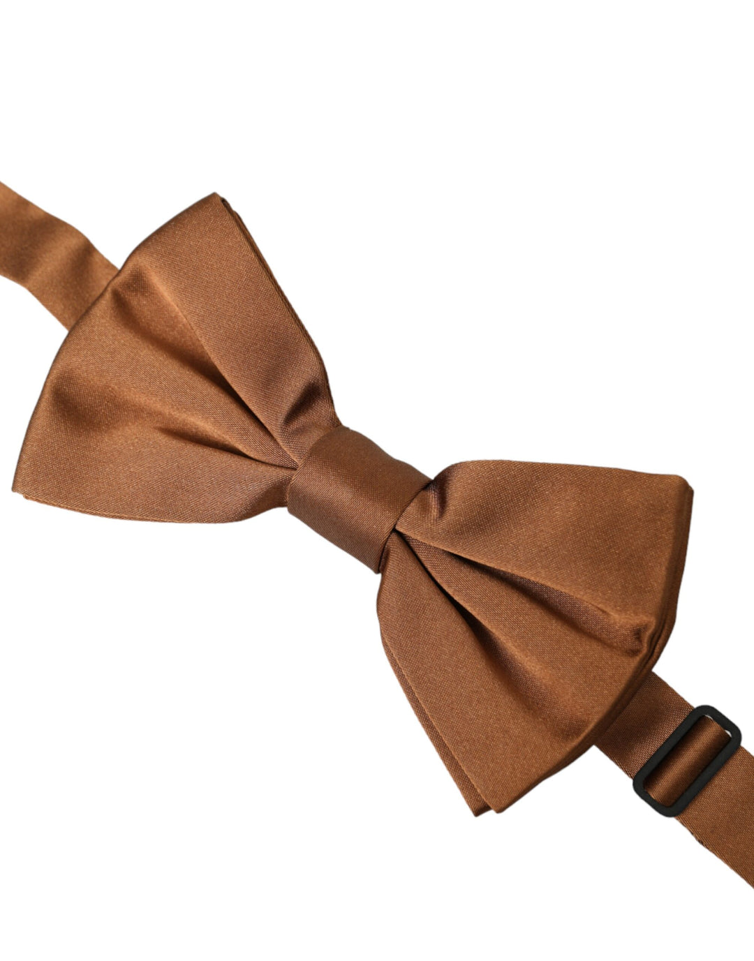 Dolce & Gabbana Brown Silk Adjustable Neck Men Bow Tie