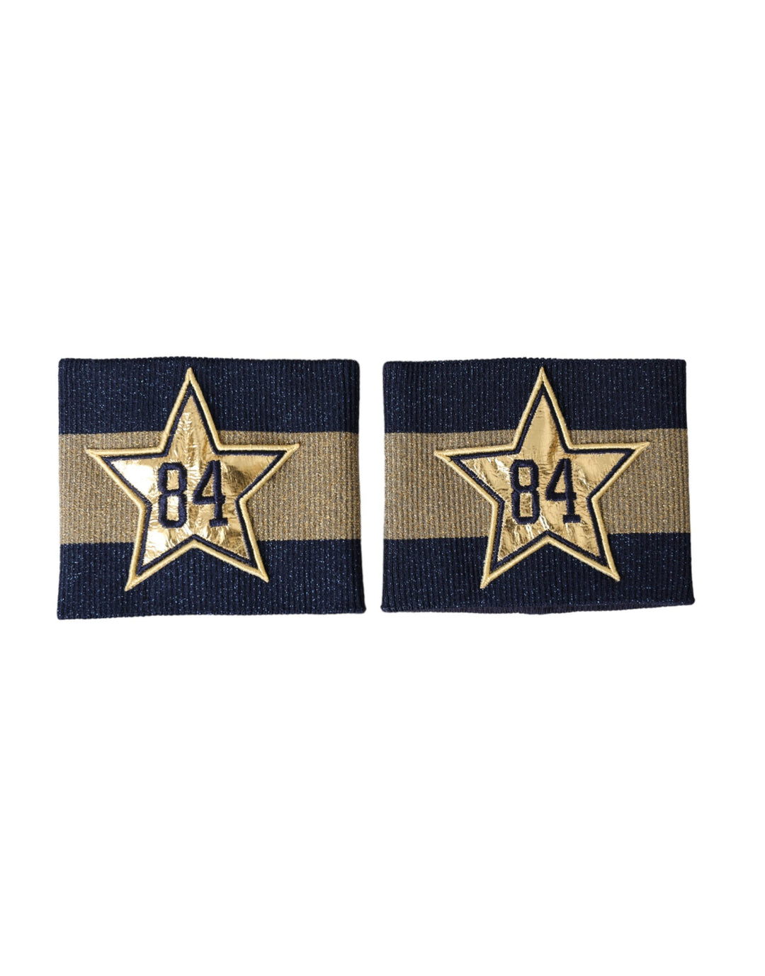 Dolce &amp; Gabbana Sample Sale Dolce &amp; Gabbana Black Gold Logo Star 84 Viscose Wristband - | Designer outlet