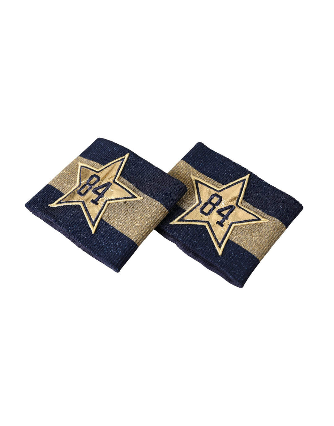 Dolce &amp; Gabbana Sample Sale Dolce &amp; Gabbana Black Gold Logo Star 84 Viscose Wristband - | Designer outlet