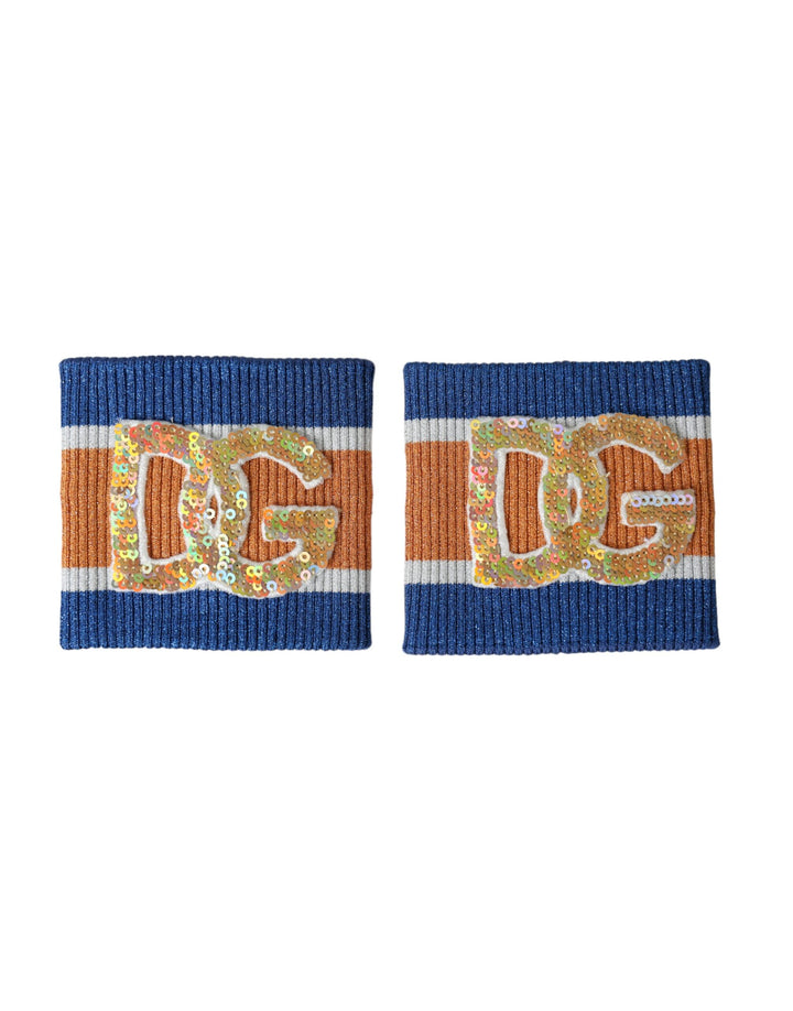 Dolce &amp; Gabbana Sample Sale Dolce &amp; Gabbana Multicolor Logo Sequin Viscose Wristband - | Designer outlet