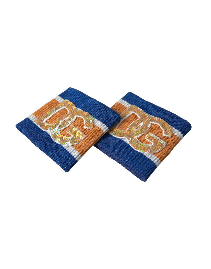 Dolce &amp; Gabbana Sample Sale Dolce &amp; Gabbana Multicolor Logo Sequin Viscose Wristband - | Designer outlet