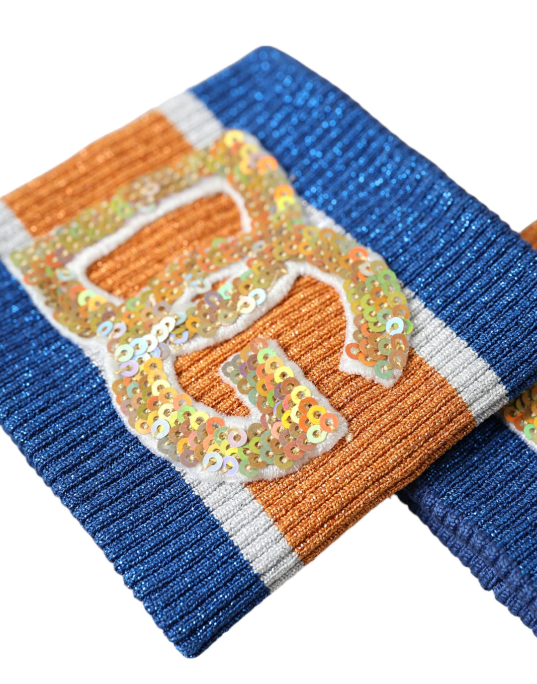Dolce &amp; Gabbana Sample Sale Dolce &amp; Gabbana Multicolor Logo Sequin Viscose Wristband - | Designer outlet