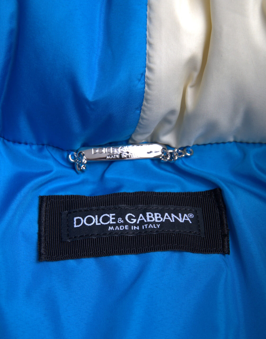 Dolce & Gabbana - Dolce & Gabbana Multicolor Logo Windbreaker Puffer Jacket - JKT3839 - 52 - Ask Me Wear