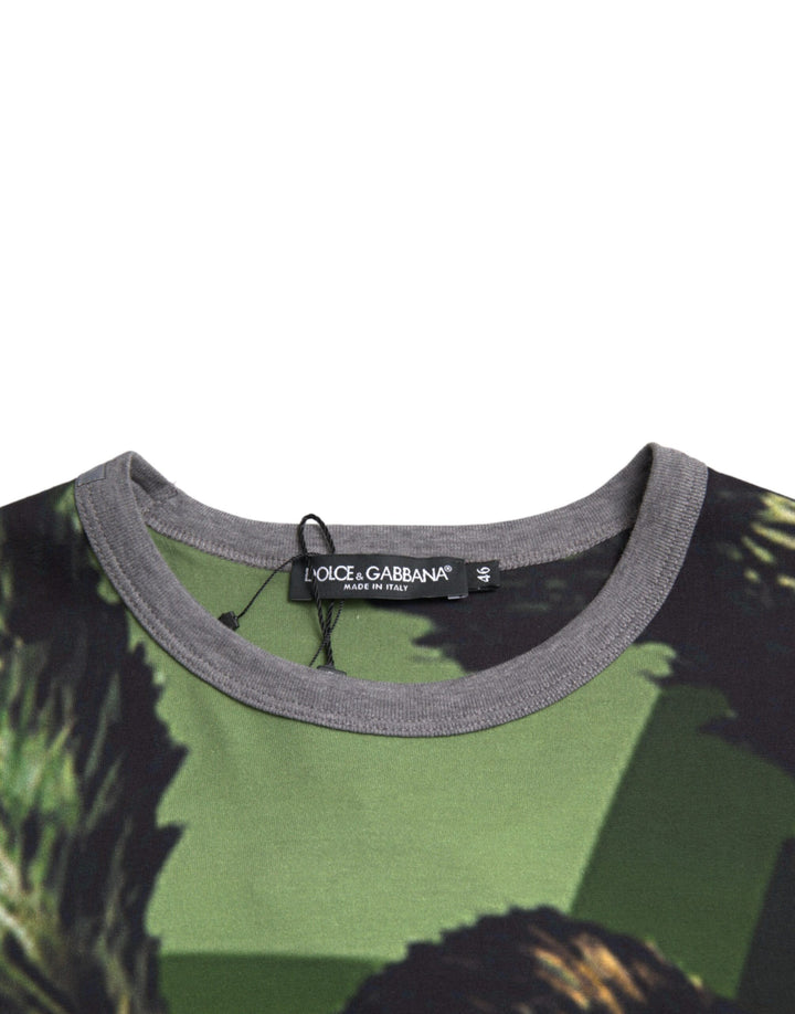 Dolce &amp; Gabbana Green Gorilla Cotton Short Sleeves T-shirt by Dolce &amp; Gabbana outlet now on sale