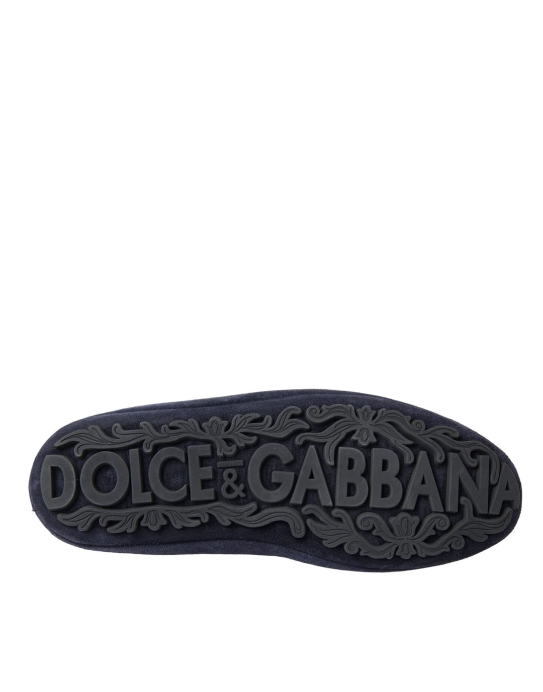 Dolce &amp; Gabbana Sample Sale Dolce &amp; Gabbana Blue Leather Suede Crystal Crown Loafers Shoes - | Designer outlet