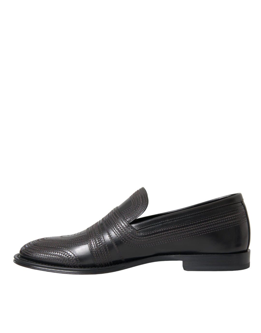 Dolce &amp; Gabbana Black Brown Leather Loafer Men Dress Shoes by Dolce &amp; Gabbana outlet now on sale