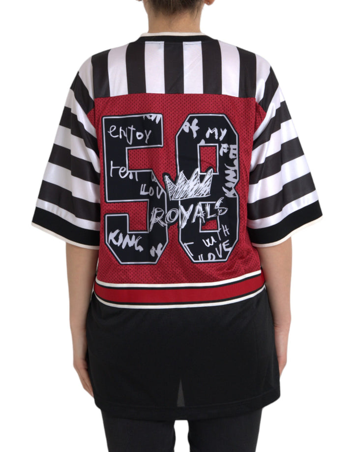 Dolce &amp; Gabbana Multicolor Royals Panda Oversized T-shirt by Dolce &amp; Gabbana outlet now on sale