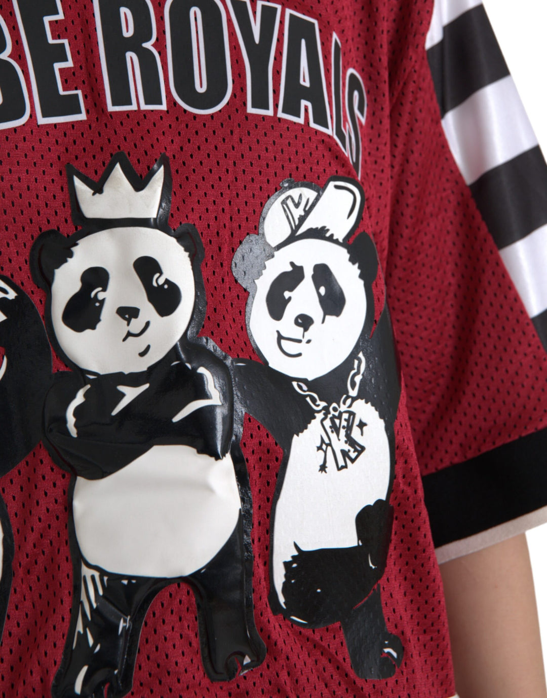 Dolce &amp; Gabbana Multicolor Royals Panda Oversized T-shirt by Dolce &amp; Gabbana outlet now on sale