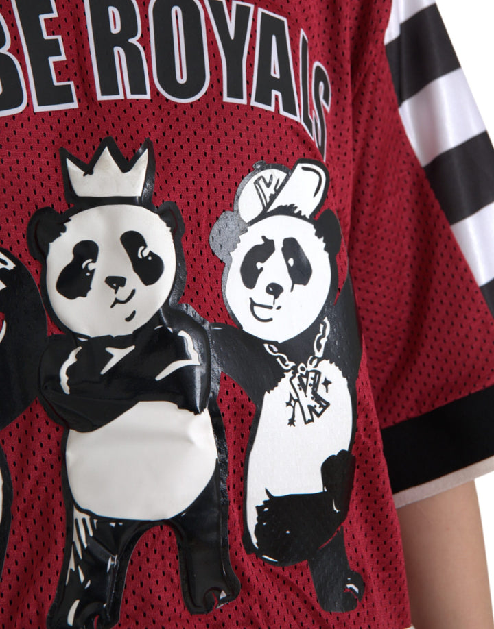 Dolce &amp; Gabbana Multicolor Royals Panda Oversized T-shirt by Dolce &amp; Gabbana outlet now on sale