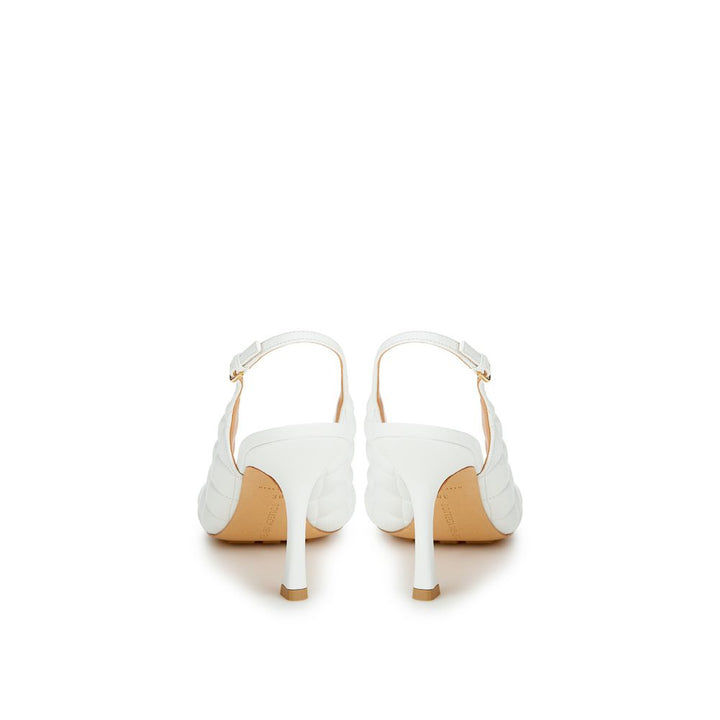 Bottega Veneta White Leather Sandal