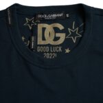 Dolce &amp; Gabbana Sample Sale Dolce &amp; Gabbana Dark Blue Cotton Round Neck Short Sleeves T-shirt - | Designer outlet