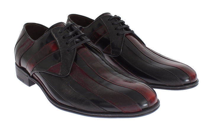 Dolce &amp; Gabbana Sample Sale Dolce &amp; Gabbana Black Bordeaux Leather Dress Formal Shoes - | Designer outlet