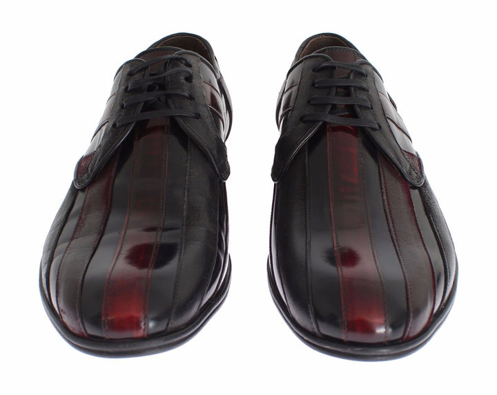 Dolce &amp; Gabbana Sample Sale Dolce &amp; Gabbana Black Bordeaux Leather Dress Formal Shoes - | Designer outlet