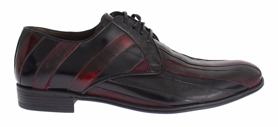 Dolce &amp; Gabbana Sample Sale Dolce &amp; Gabbana Black Bordeaux Leather Dress Formal Shoes - | Designer outlet
