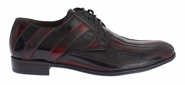 Dolce &amp; Gabbana Sample Sale Dolce &amp; Gabbana Black Bordeaux Leather Dress Formal Shoes - | Designer outlet