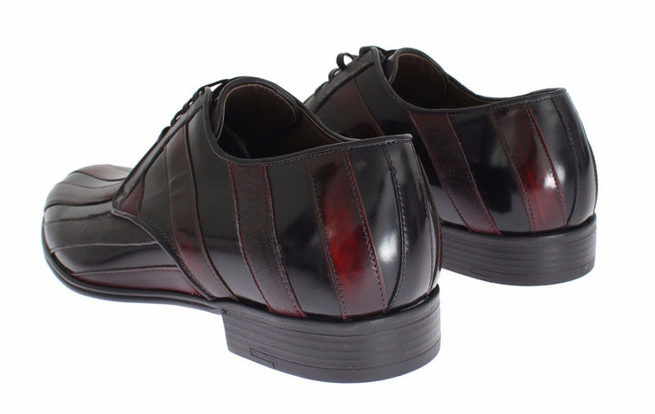 Dolce &amp; Gabbana Sample Sale Dolce &amp; Gabbana Black Bordeaux Leather Dress Formal Shoes - | Designer outlet