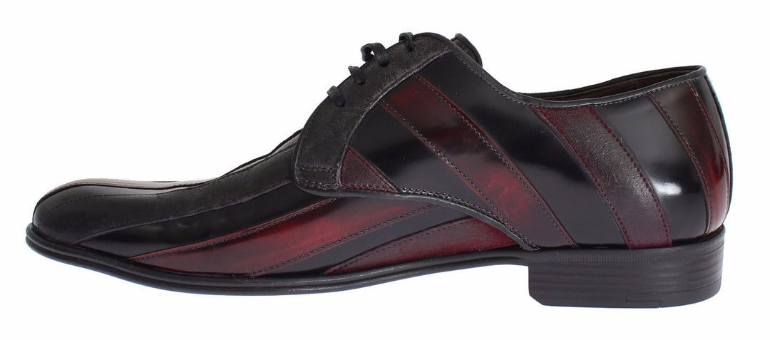 Dolce &amp; Gabbana Sample Sale Dolce &amp; Gabbana Black Bordeaux Leather Dress Formal Shoes - | Designer outlet