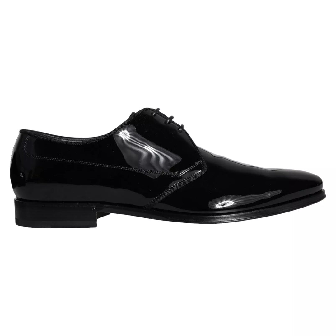 Dolce &amp; Gabbana Sample Sale Dolce &amp; Gabbana Black Calfskin Leather Derby Men Dress Shoes - | Designer outlet