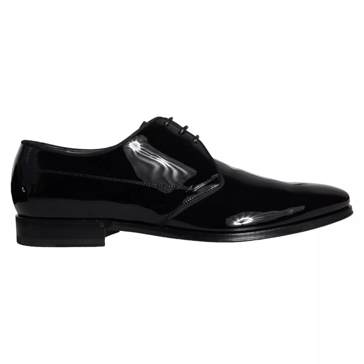 Dolce &amp; Gabbana Sample Sale Dolce &amp; Gabbana Black Calfskin Leather Derby Men Dress Shoes - | Designer outlet