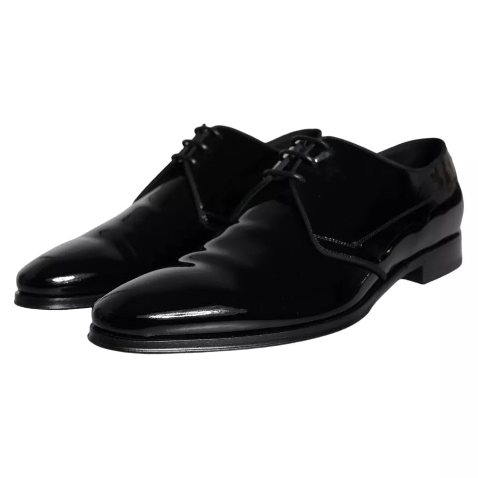 Dolce &amp; Gabbana Sample Sale Dolce &amp; Gabbana Black Calfskin Leather Derby Men Dress Shoes - | Designer outlet